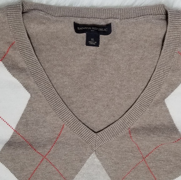 Banana Republic Long Sleeve Sweater Checkered XL - Picture 3 of 5